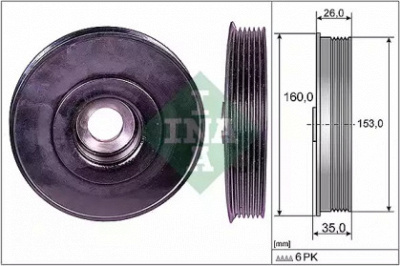 WILMINK GROUP wg1254394 -  Ременный шкив, коленчатый вал